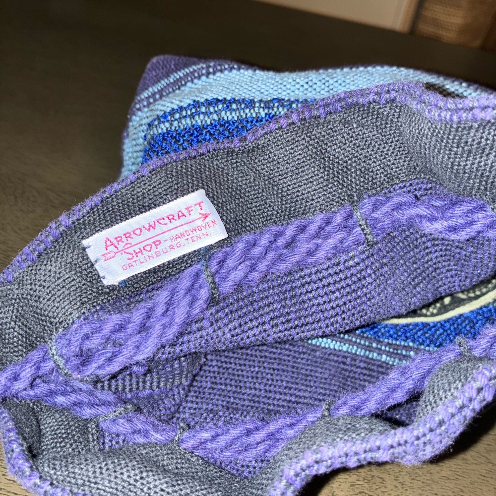 Arrowcraft blue Knit Bag